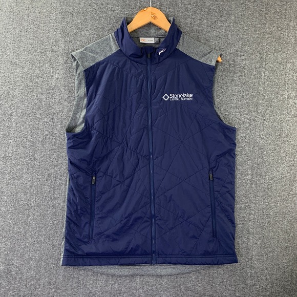 Kjus Retention Vest Men Extra Large Blue Performance Golf Modern
